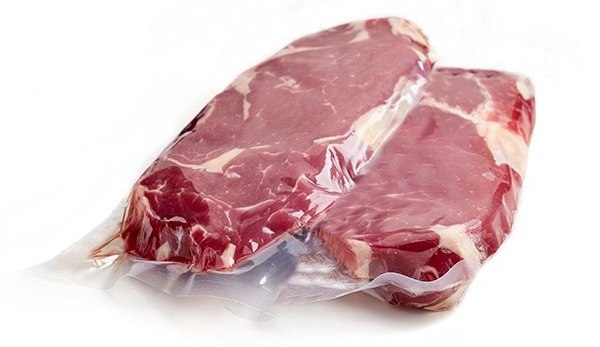 Cortes de carne envasados al vacío