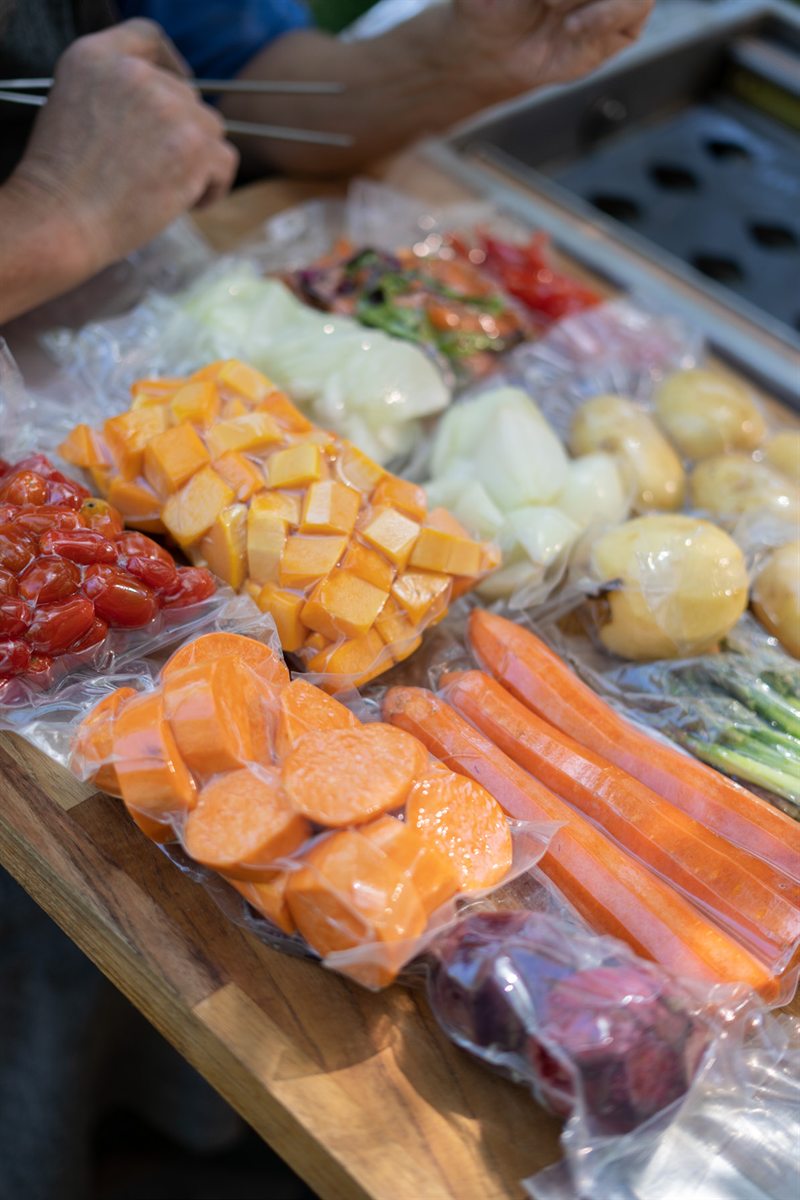 Verduras y hortalizas envasadas al vacío